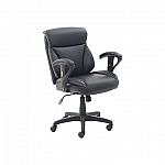 Dormeo C200 Bonded Leather Task Chair, Black (60023) $110 Shipped