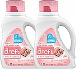 2-Pack 50-oz Dreft Stage 1: Newborn Laundry Detergent Soap $13, 92-oz Tide $9