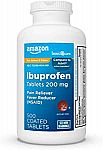 500-Ct Amazon Basic Care 200mg Ibuprofen Tablets $5 and more