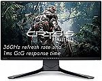 Alienware AW2521H 360Hz 24.5" FHD Gaming Monitor $379.99