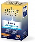 60-Ct Zarbee's Naturals Sleep Chewable Tablets w/ Melatonin $4.54