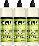 3-Pack Mrs. Meyer's Clean Day Dishwashing Liquid Dish Soap $6.99 and more