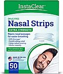 50 ct Instaclear Extra-Strength Nasal Breathing Strips Clear $7.60