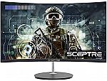Sceptre 24" Curved 75Hz FHD Gaming LED Monitor $79.97