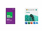Microsoft 365 Family 15-Month Subscription + HR Block 2021 Deluxe + State (Download) $70