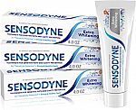 3-Pk 4-oz Sensodyne Extra Whitening Toothpaste $7.40