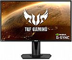 ASUS VG27AQ TUF Gaming 27" IPS WQHD HDR 165Hz 1ms G-SYNC Compatible Gaming Monitor $198.55