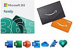 Microsoft 365 Family 12-month subscription + $50 Amazon Gift Card $93 (Prime Deal)