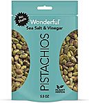 5.5-oz Wonderful Pistachios No Shells Bag (Salt & Vinegar) $3.85 & More