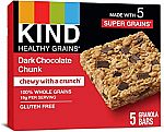 5-Count Kind Healthy Grains Bars, Dark Chocolate Chunk $2.96