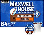 84-Count Maxwell House K-Cup Coffee Pods (Medium Roast House Blend) $16.76