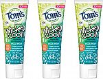 3-count Tom's of Maine ADA Approved Wicked Cool! Fluoride Kid's Toothpaste $7.28
