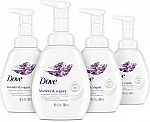 4 Ct 10.1-oz Dove Nourishing Foaming Hand Wash (Lavender and Yogurt) $10.50