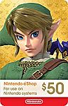 Nintendo eShop $50 Digital Card $40