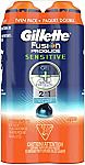 2-pk 12oz Gillette Fusion ProGlide Sensitive 2 in 1 Shave Gel $6 and more