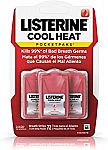 3-pack Listerine Cool Heat Pocketpaks Breath Strips (24-strip pack) $2.16 