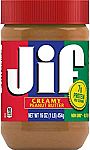 3-Pk 16-oz Jif Creamy Peanut Butter $6