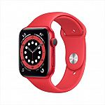 Apple Watch 6 GPS Smartwatch: 44mm Red/Pink $299