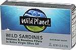 12-Pack Wild Planet Wild Sardines in Extra Virgin Olive Oil $12.30