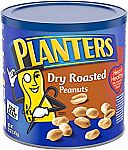 2-Pack 52 oz Planters Dry Roasted Peanuts $12.13 & More