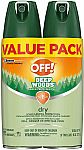 2-Ct. 4oz. Cans OFF! Deep Woods Insect Repellent VIII Dry $6.39
