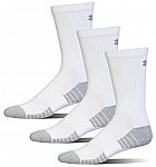 3-Pairs Under Armour Adult Heatgear Tech Crew Socks $8.50