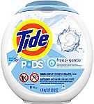 81-Count Tide Pods 3 in 1 HE Turbo Liquid Laundry Detergent Pacs (Multiple Scent) $16