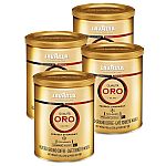 4-Cans 8.8oz. LavAzza Qualita Oro Ground Coffee Blend $18.18 and more