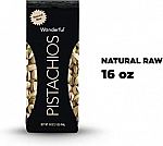 16-Oz Wonderful Pistachios (Natural Raw) $5.49