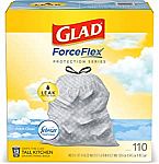 220-Ct 13-Gallon Glad ForceFlex Trash Bags + 150 sqft  Reynolds Kitchens Parchment Paper Roll $34