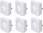 6-Pack Amazon Basics LED Plug-in Night Light w/ Dusk to Dawn Sensor $9.31