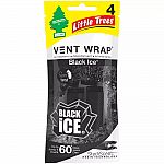 Little Trees 4pk Vent Wrap Black Ice Air Fresheners $2.78