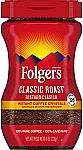 8-Oz Folgers Classic Roast Instant Coffee Crystals $3.83