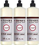 3-Ct 16-oz Mrs. Meyer's Clean Day Liquid Dish Soap (Lavender) $8.76 & More