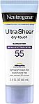 3-oz Neutrogena Ultra Sheer Sunscreen Lotion (SPF 55) (2 for $10) & More