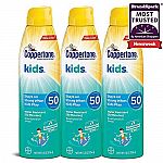 3-Pack 5.5-Oz Coppertone Kids SPF 50 Sunscreen Spray $13.65