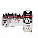 12-Pack 11-Oz. Muscle Milk Genuine Protein Shake $10.49 and more
