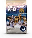 28lb Taste of the Wild Dry Dog Food With Roasted Fowl $25 or $17