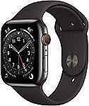 Apple Watch Series 6 (GPS + Cellular, 44mm) Graphite Stainless Steel Case $585