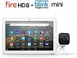 Fire HD 8 Tablet 32 GB + Blink Mini Camera $75 (40% Off)