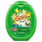 96-Count Gain Flings! Laundry Detergent Pacs (Original) $14