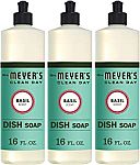 3-Count 16-Oz Mrs. Meyer's Liquid Dish Soap (Basil) $7.65