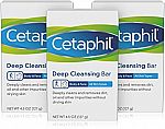 3-Ct Cetaphil Deep Cleansing Face & Body Bar $7