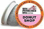 SF Bay Coffee 80 Ct Donut Shop Light Roast Compostable Coffee Pods  $24.15