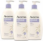 3-Pk Aveeno Stress Relief Moisturizing 18oz Body Lotion $12