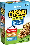58-Count Quaker Chewy Granola Bars $9.09