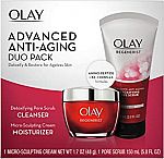 Olay Regenerist Advanced Anti-Aging Cleanser & Face Moisturizer Cream Gift Set $16 and more