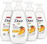 4-Pack 13.5-oz Dove Foaming Body Wash (Mango Butter) $16