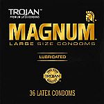 36 Count TROJAN Magnum Large Size Condoms $8.54