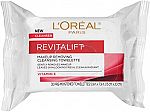 30-Ct L'Oreal Paris Revitalift Makeup Removing Wipes $3.91